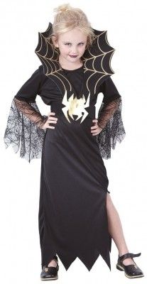P'TIT Clown re87164 - Costume enfant veuve noire, S 4/6 ans
