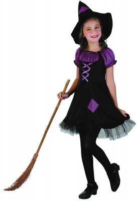 Party Pro 8728120979, Costume sorcière violette 7-9 ans