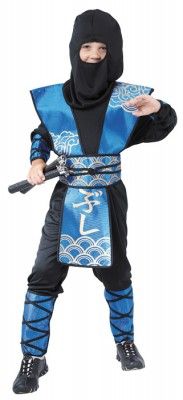 Party Pro 8728750546, Costume Ninja, 4-6 ans