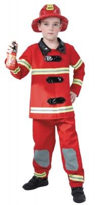 Party Pro 8728750846, Costume Pompier US, 4-6 ans