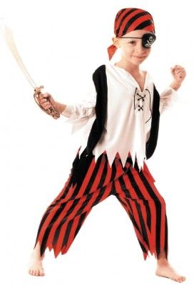 Party Pro 8728879046, Costume Moussaillon Pirate, 4-6 ans