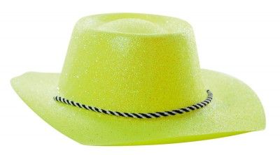 Party Pro 87321214, Chapeau cowboy paillette jaune