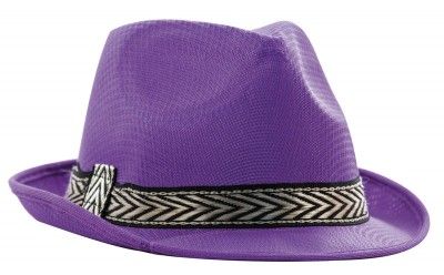 Party Pro 87343, Chapeau borsalino polyester SOUPLE, Violet