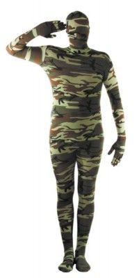 Party Pro 8736, Déguisement Frottman seconde peau SOLDIER, adulte taille M/L