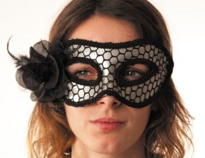 Party Pro 87375, Masque carnaval argent résille