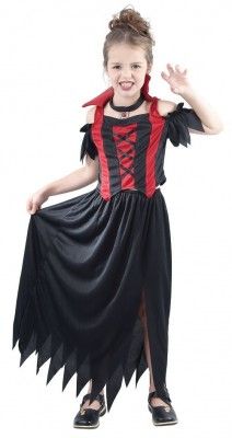 P'TIT Clown re87418 - Costume enfant vampirella 7/9 ans