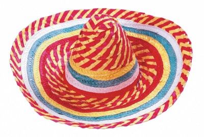 Party Pro 879001, Chapeau sombrero mexicain multicolore
