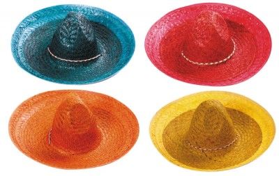 Party Pro 879002, Sombrero coloré 45cm (par 1)