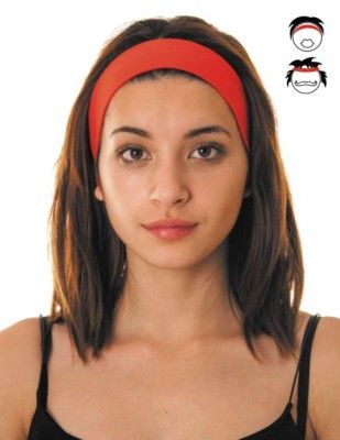 Party Pro 888025, Bandeau pour cheveux 80's rouge