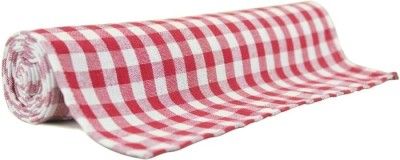 Chemin de table Vichy guinguette rouge et blanc