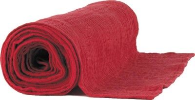 Party Pro 908305, Chemin de table gaze de coton 30 cm x 3 mètres rouge