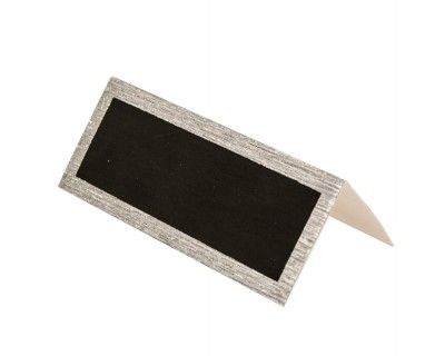 Chaks 90845-80, Sachet 6 marque-places rectangle, avec bordure brillante Argent