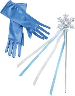 P'TIT Clown re91030 - Set reine des glaces baguette et gants