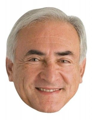 P'TIT Clown re94341 - Masque en carton, Dominique Strauss-Kahn