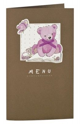 Menu Baptême Régalb modèle B408 avec impression