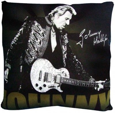 Coussin Johnny Hallyday Guitare