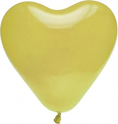 Lot de 8 ballons COEUR 35cm ivoire