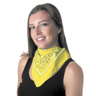 Bandana Jaune à motifs noirs