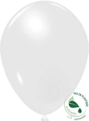 Lot 100 MINI ballons 15 cm opaques Blanc