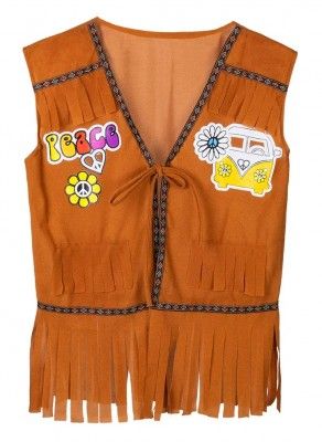 Gilet hippie Peace taille M/L