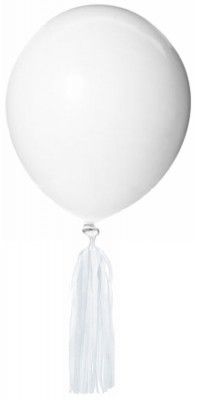 Kit de 6 Ballons Pompons ® blanc/BLANC