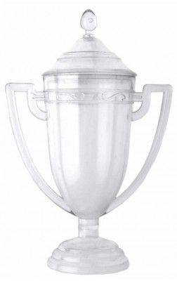 Ballotin Coupe Trophée Vainqueur en plexi transparent 11,7cm