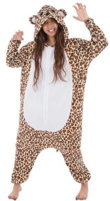 Chaks C1106M, Combinaison kigurumi Léopard taille M adulte