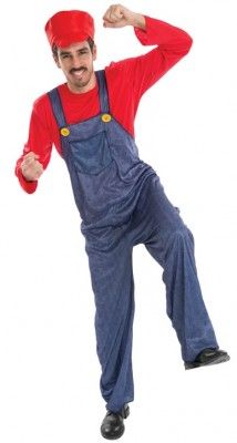 Chaks C4199M, Déguisement Plombier Rouge adulte, taille M