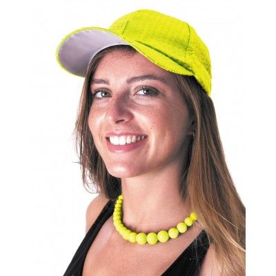 Party Pro 333136, Casquette sequin néon Jaune