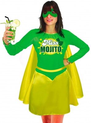 Déguisement humour Miss Mojito adulte