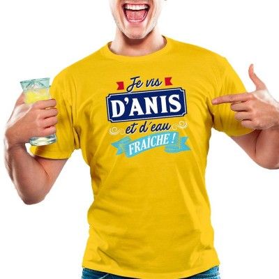 T-Shirt D'Anis et d'Eau fraiche, jaune taille XL