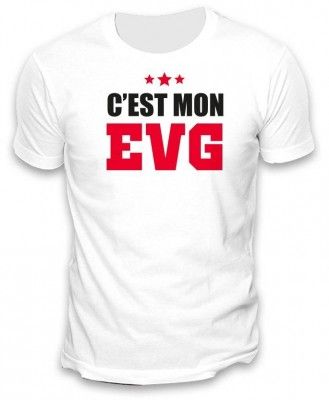 T-Shirt signatures C'est mon EVG avec feutre