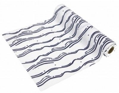 Chemin de table VAGUES en toile 4m