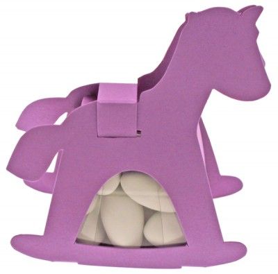 Ballotin CHEVAL avec plexi, Lilas