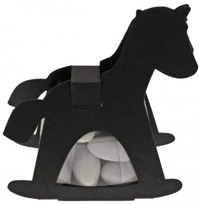 Ballotin CHEVAL avec plexi, en Noir