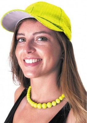 Party Pro 333149, Collier de perle néon jaune