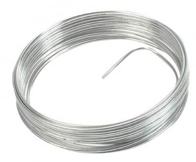 Fil aluminium souple 5m, argent