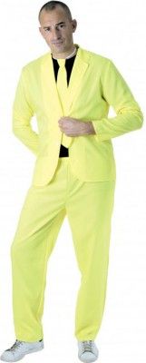 Party Pro 865091819, Costume fashion néon adulte jaune