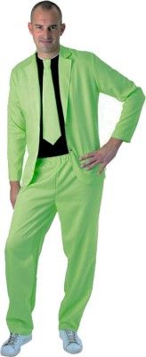 Party Pro 865091820, Costume fashion néon adulte vert