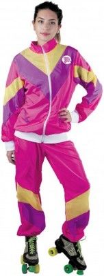 Party Pro 865114, Jogging 80's rose adulte