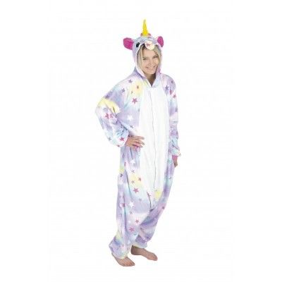 Party Pro 862313, Combinaison kigurumi Licorne étoiles adulte