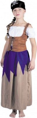 Party Pro 86513779, Costume Pirate louloute fille 7-9 ans