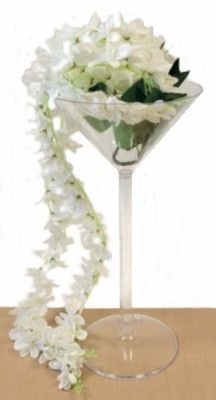 Coupe Géante martini centre de table en plastique 46cm
