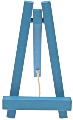 Petit chevalet bois 10CM luxe avec ficelle, Turquoise