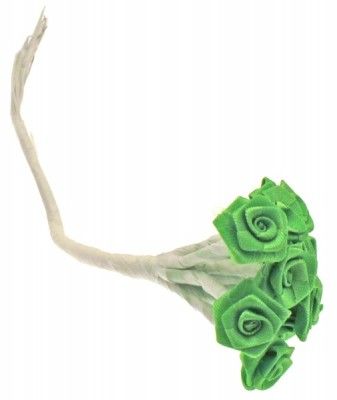 Sachet de 48 mini-Roses satin, Vert