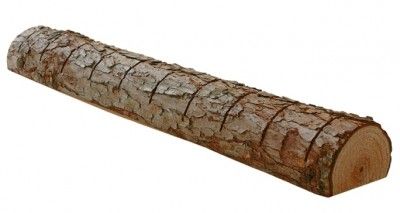 Grande Bûche de bois marque-places 40cm