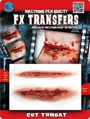 Chaks FXTM-506, Transfert 3D rouge Cut Throat, Gorge tranchée