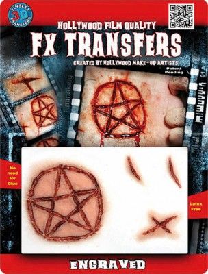 Chaks FXTM-507, Transfert 3D rouge Engraved, Etoile satanique