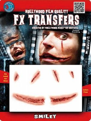 Chaks FXTM-510, Transfert 3D rouge Smiley, Sourire sanglant