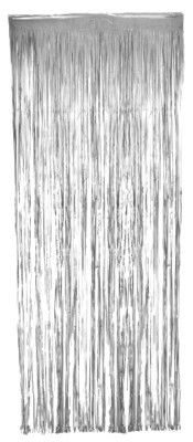 Rideau de porte métallisé 90x240cm, Argent